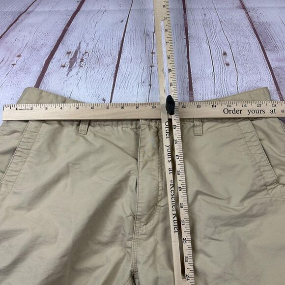 Mountain Khakis Shorts Mens 36 Khaki Relaxed Fit 8 Inseam Chino Zip Fly Outdoor - Picture 7 of 12